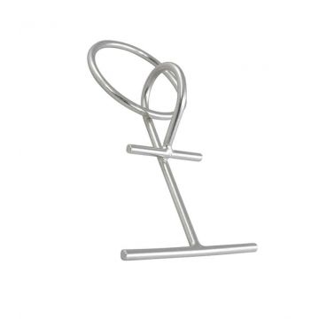 Zelfinstellende schoenplaat met ring 135 x 100 mm RVS-316