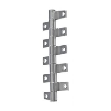 Scharnier met klemstand 130 x 45 mm RVS-316