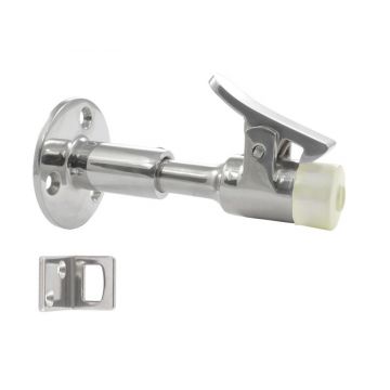 Deurstopper en vastzetter verstelbaar 87-120 mm RVS-316 (A4)