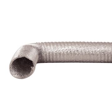 Flexibele afvoerslang Ø 152 mm 1,5 meter aluminium