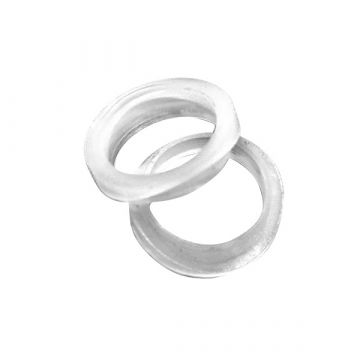 Kunstof geleide ring wit met radius 21 mm
