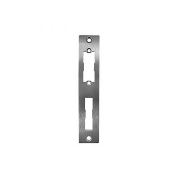 Vlakke sluitplaat voor elektrische deuropener 176 x 33,5 x 3 mm RVS-304