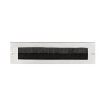 Massieve tochtborstel BASICS LB535BI, PVD mat RVS