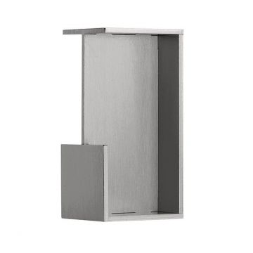 Inbouw-/schuifdeurkom SQUARE LSQ160B/38, te verlijmen, mat RVS