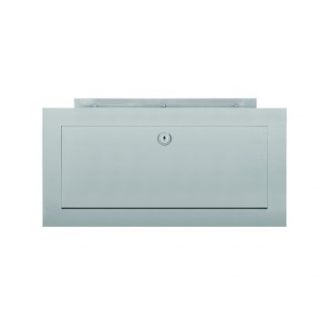 Mailbox inbouw verstelbaar SQUARE LSQ390 mat RVS
