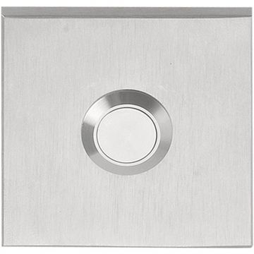 Massieve beldrukker SQUARE LSQ50 PVD mat geslepen