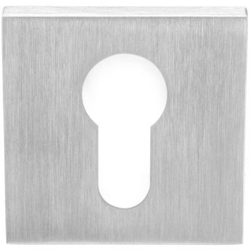 Cilinderplaatje SQUARE LSQBY50 mat geslepen