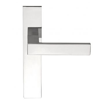 Massieve deurkruk ongeveerd op schild blind SQUARE LSQIVP236SFC gepolijst