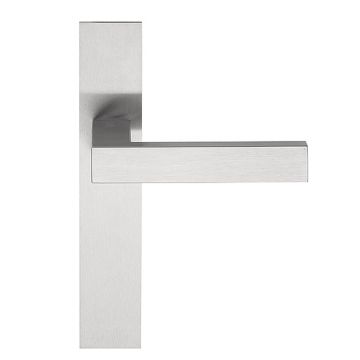Massieve deurkruk ongeveerd op schild blind SQUARE LSQIVP236SFC mat geslepen
