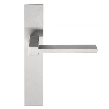 Massieve deurkruk ongeveerd op schild blind SQUARE LSQVP236SFC mat geslepen