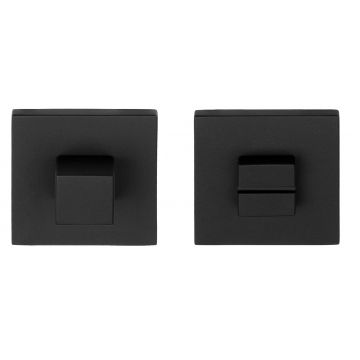 Toiletgarnituur Bob Manders SQUARE LSQWC50 inclusief 5/6/7/8 mm stift mat zwart RVS-304