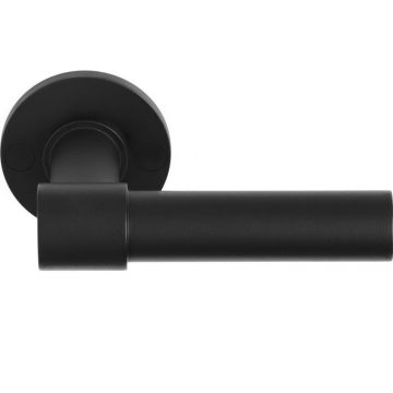 Massieve deurkruk vast draaibaar Piet Boon ONE PBL20/50 mat zwart gecoat