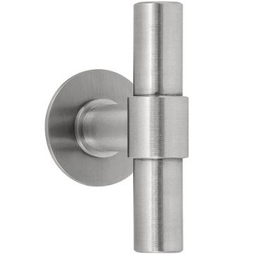 Set massieve glasdeurknoppen op rozet Piet Boon ONE PBT100G mat geslepen