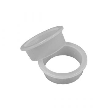 Kunststof geleide ring plat wit