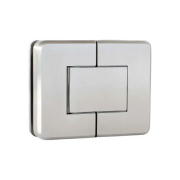 Glasdeurscharnier RVS-304 glas/glas RVS design DIN links/DIN rechts