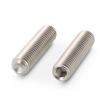 Stelring met kratereind M4 x 4 mm ISO 4029 RVS A2 SW2 (500 stuks)