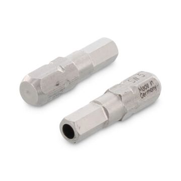 Veiligheidsbit voor binnenzeskant met pin-aandrijving 1/4" x 25 mm Art. 9119 RVS Special material SW1/8" (1 stuks)
