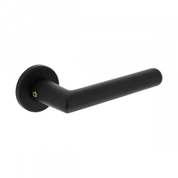 Intersteel Deurkruk Broome op rozet 50x7 mm aluminium zwart