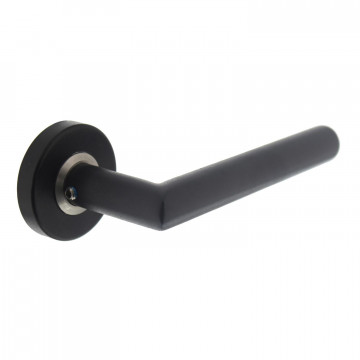 Intersteel Deurkruk Jura op rozet mat zwart RVS-304