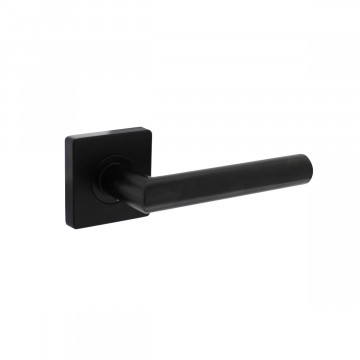 Intersteel Deurkruk Bastian op rozet 55x55x10 mm zwart