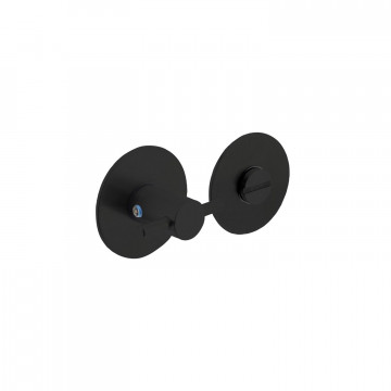 Intersteel Rozet toilet-/badkamersluiting rond plat zelfklevend 8 mm RVS-304