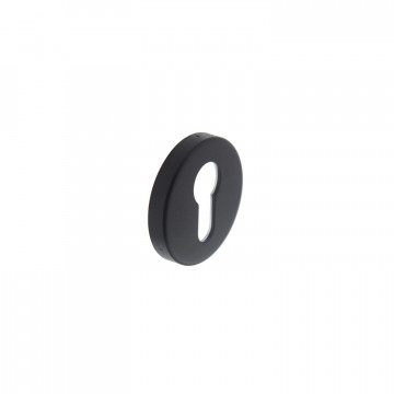 Intersteel Rozet met profielcilindergat mat zwart RVS-304
