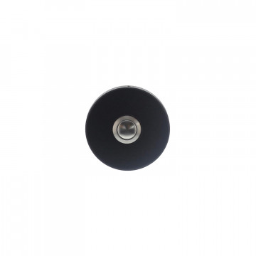 Intersteel Deurbel rond verdekt 53x10 rvs/mat zwart