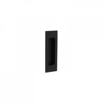 Intersteel Schuifdeurkom rechthoek 120x40 mm blind mat zwart RVS-304