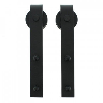 Intersteel Set van 2 hangrollen Basic zwart