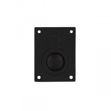 Intersteel Luikring rechthoekig 50 x 39 mm mat zwart