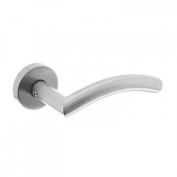 Intersteel Deurkruk Lisa 90° met rozet rvs geborsteld