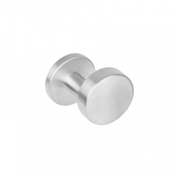 Intersteel Knop op rond rvs geborsteld