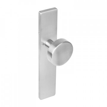 Intersteel Knop op rechthoekig schild blind rvs geborsteld