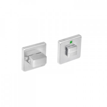 Intersteel Rozet vierkant met toilet-/badkamersluiting rvs geborsteld 8 mm