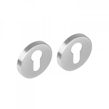 Intersteel Rozet set rond met profielcilindergat rvs geborsteld