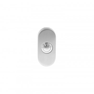 Intersteel Deurbel ovaal verdekt 65x30x10 mm rvs geborsteld