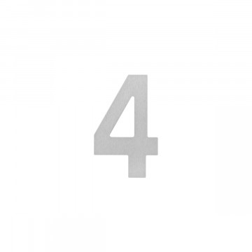 Intersteel Huisnummer 4 150x2mm rvs geborsteld