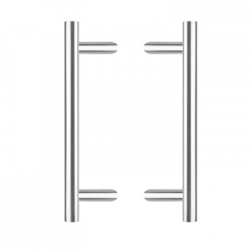 Intersteel Deurgrepen per paar T-schuin 600x90x30 HoH 400 rvs