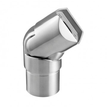 Buisadapter variabel 48,3 x 2,0 mm voor ligger 48,3 mm RVS-316 mat geslepen model 0777
