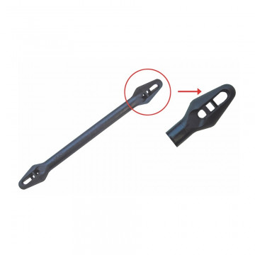 Aanlegcompensator rubber voor touw 10-12 mm lengte 430 mm
