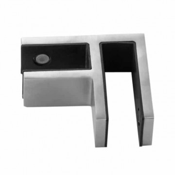 Glasklem 90 graden voor glasdikte 16,76 – 19mm model 11 RVS-316