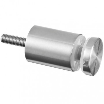 Glasadapter 30 mm vlak lengte 30 mm RVS-304 mat geslepen model 0746