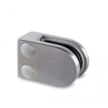 Glasklem vlak RVS-316 mat geslepen model 27 MINI