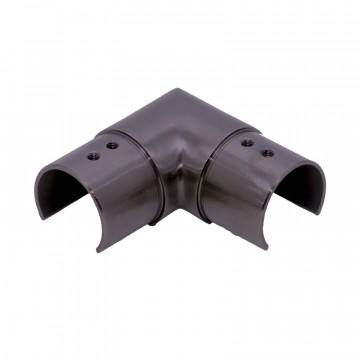 Hoekverbinder voor buis 42,4 x 1,5 mm vast RVS-316 antracietgrijs model 1202