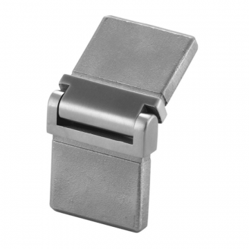 Hoekverbinder 0 tot 70 graden voor koker 40 x 10 x 1,5 mm verstelbaar RVS-304 mat geslepen model 4312