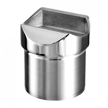 Buisadapter 48,3 x 2,6 mm voor ligger 48,3 mm RVS-316 glanzend gepolijst model 0771