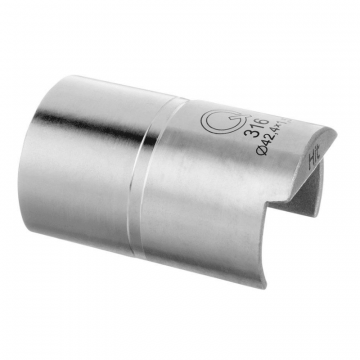 Buisverbinder voor buis 42,4 x 1,5 mm vast RVS-316 onbewerkt model 5793