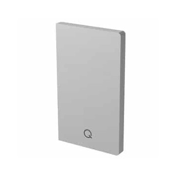 Eindkap Easy Glass Up zijmontage model 6622 aluminium geanodiseerd links