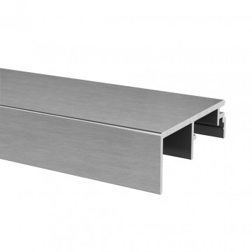 Aansluitprofiel zijmontage lengte 5000 mm U-maat 20 mm model 6977 aluminium (onbewerkt)