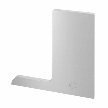Eindkap Easy Glass Pro topmontage links 130 x 122 mm model 8122 aluminium (geanodiseerd)